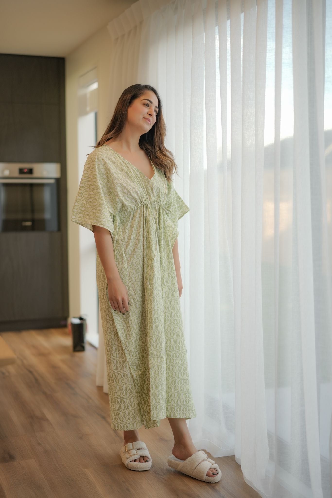 Cotton Kaftan - Kiah Green