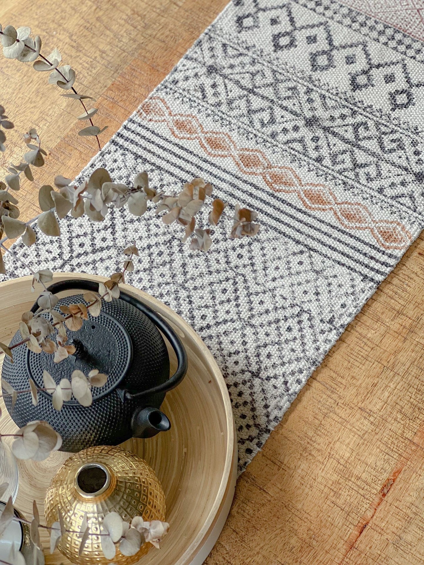 Kilim table Runner -  Pastel