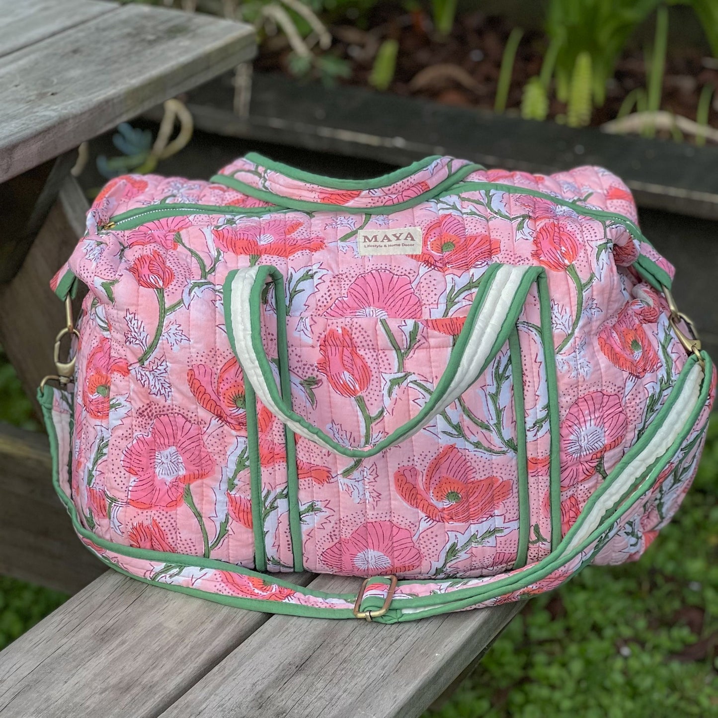 Weekender Bag - Peach Poppy