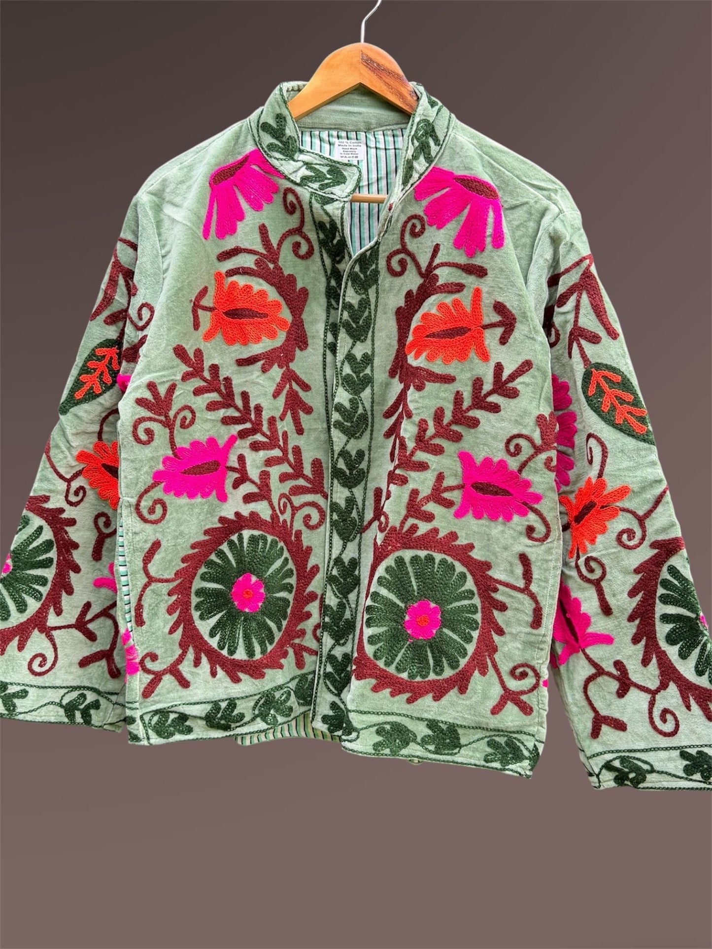 Suzzani Jacket - Mehfil Mint