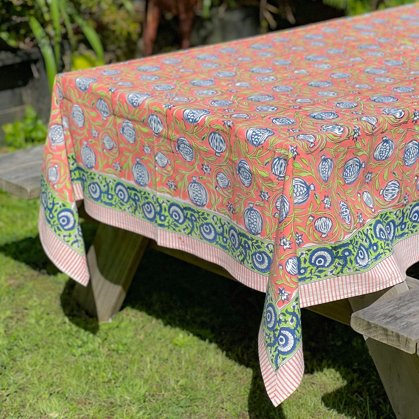 Table Cover 6 Seater - Orange Pomegranate