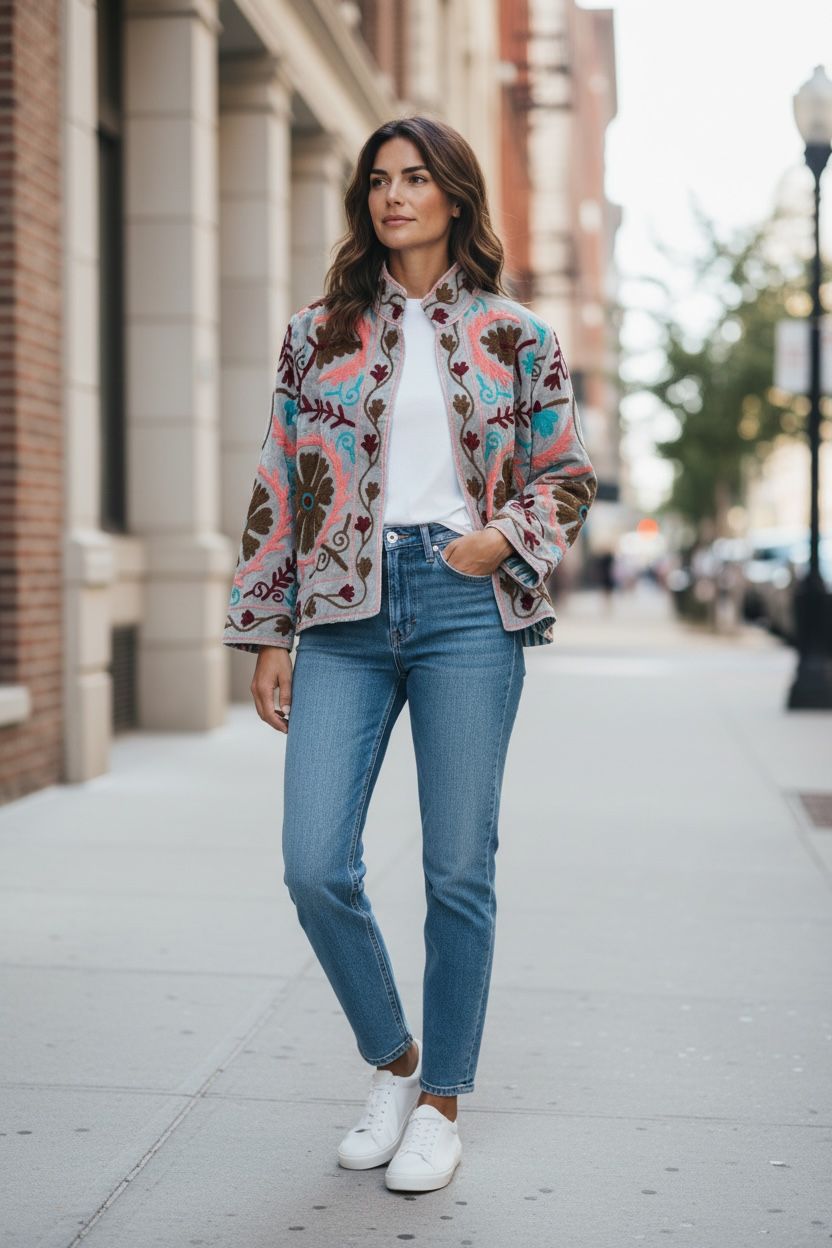 Suzzani Jacket - Dusky Blossom