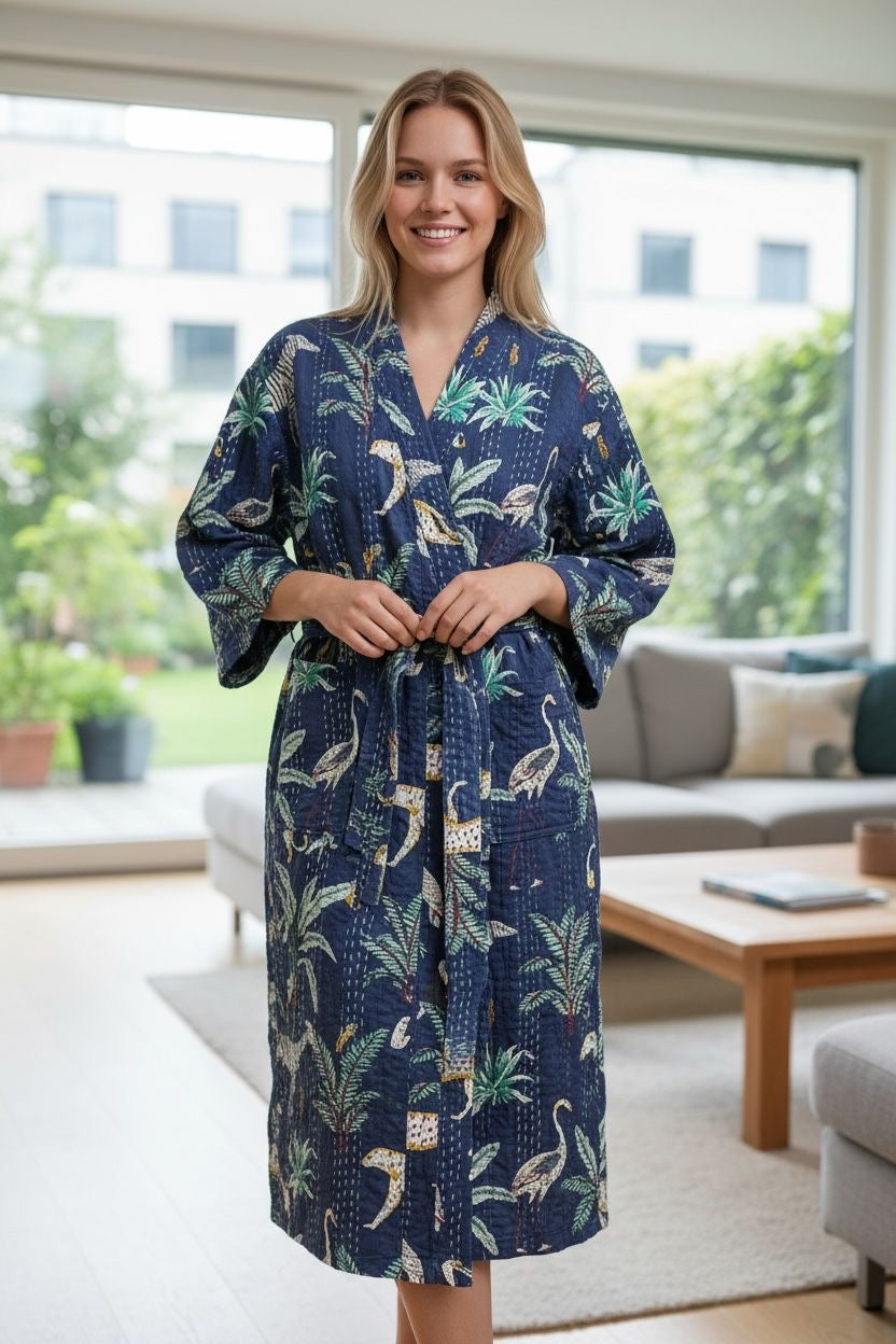 Handstitched Kantha Robes (5 Patterns)