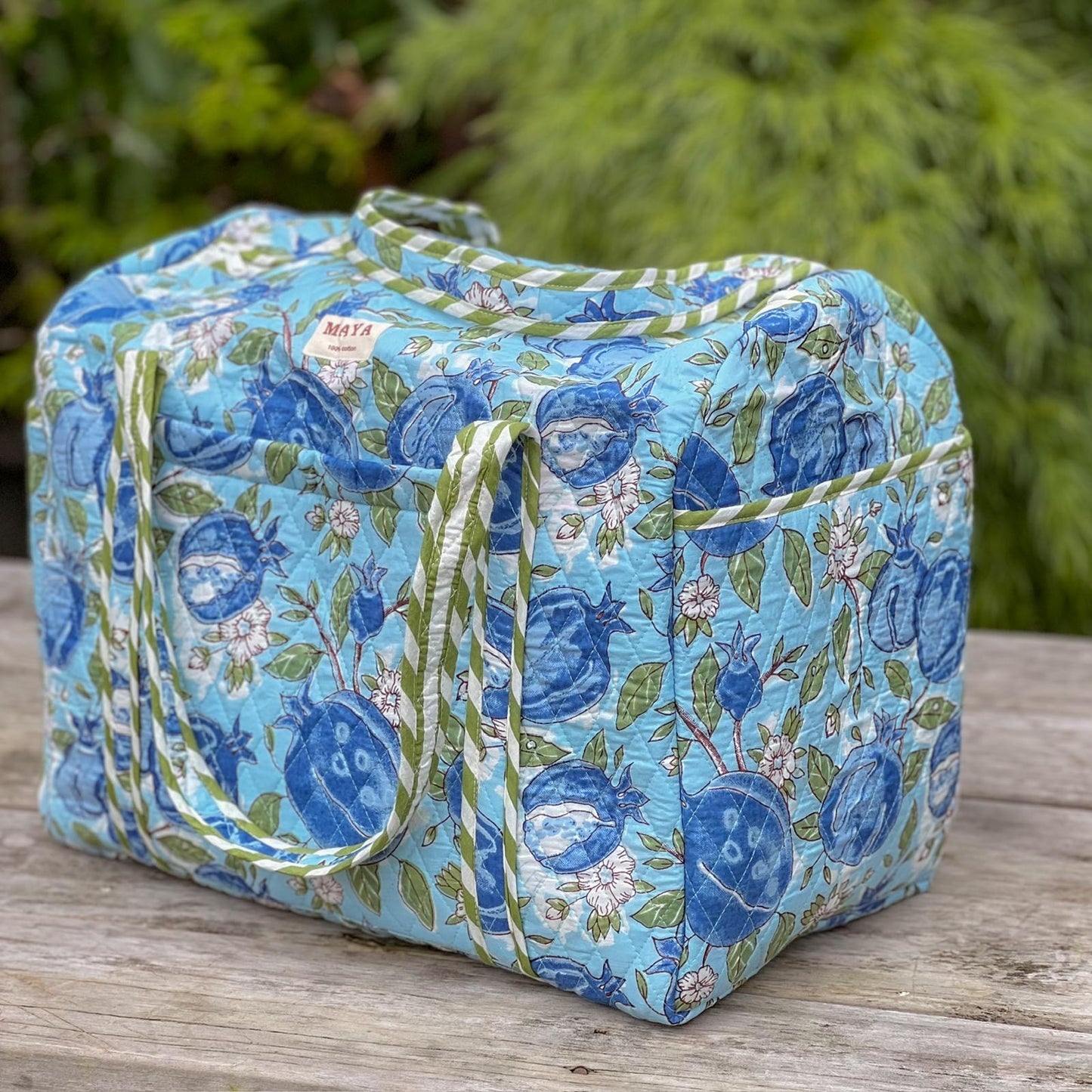 Duffle Bag - Blue Pomegranate