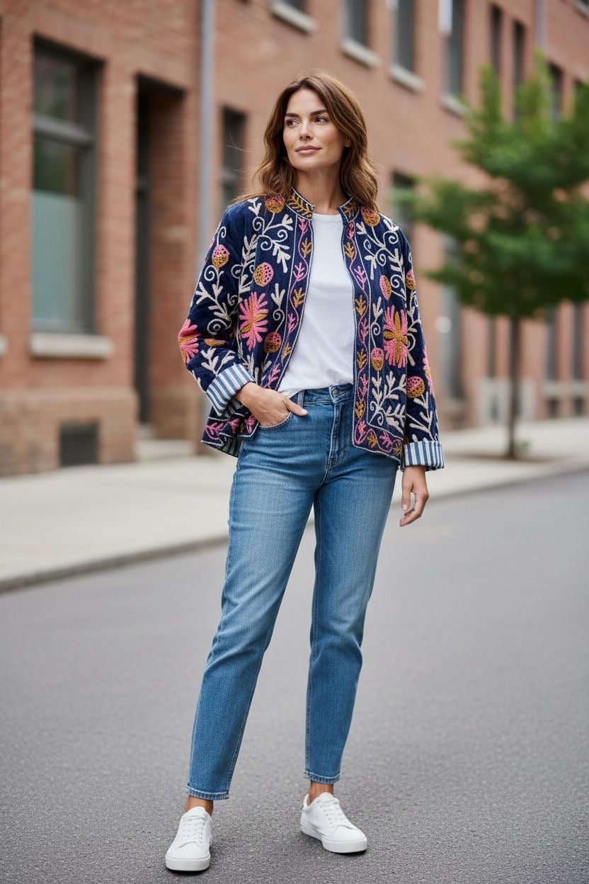 Suzzani Jacket - Twilight Garden