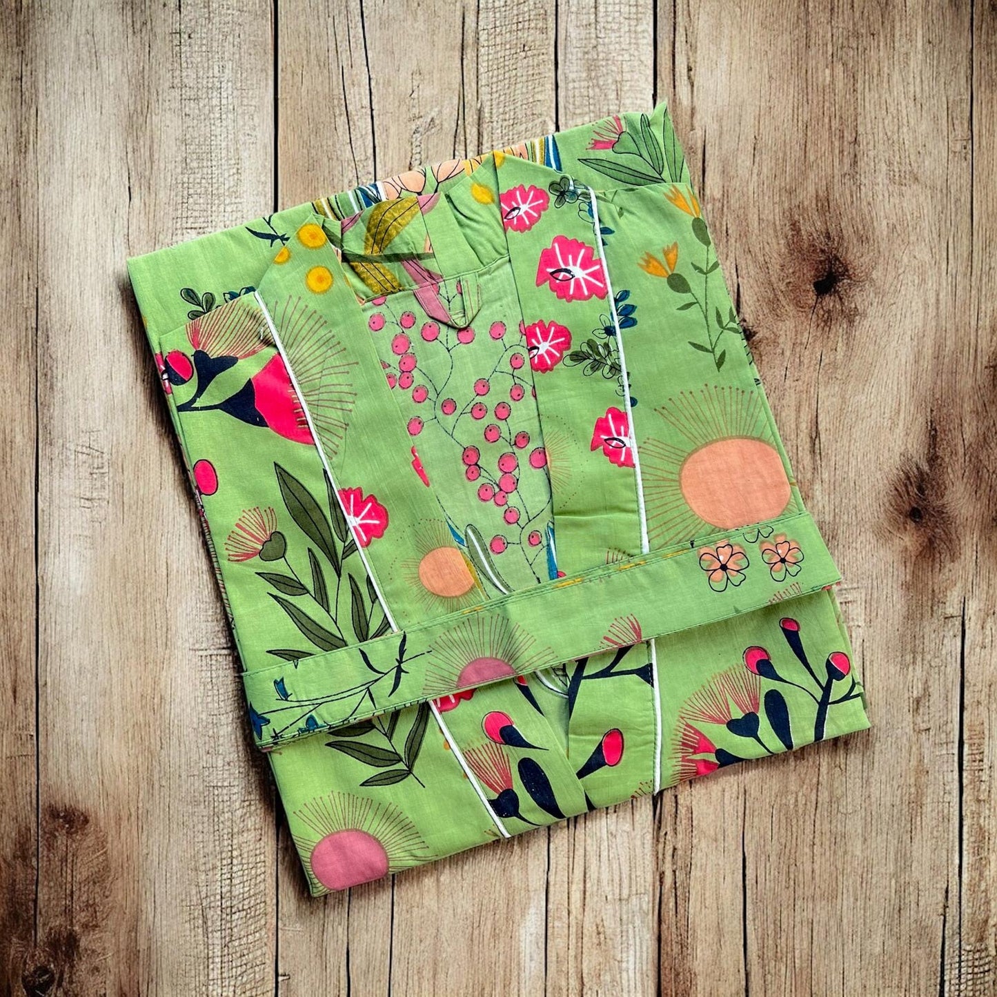 Cotton Kimono - Tropical Meadow