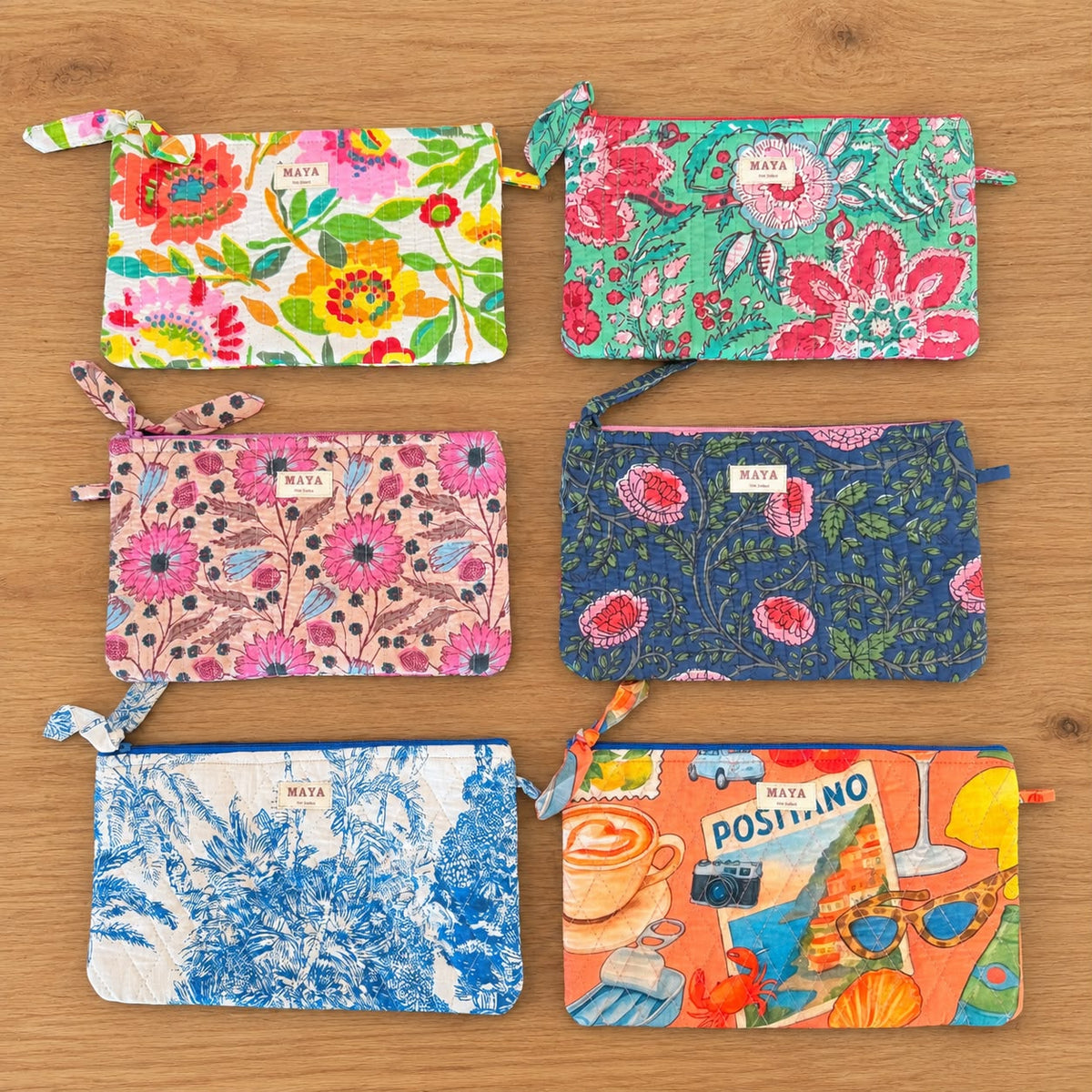 Cotton Quilted Pouches