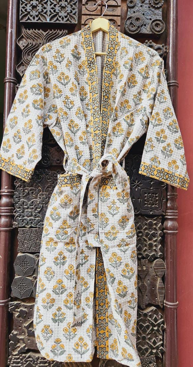 Dressing Gown - Grey Mustard