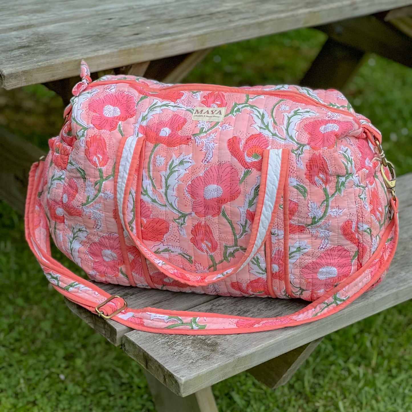 Weekender Bag - Pink Poppy