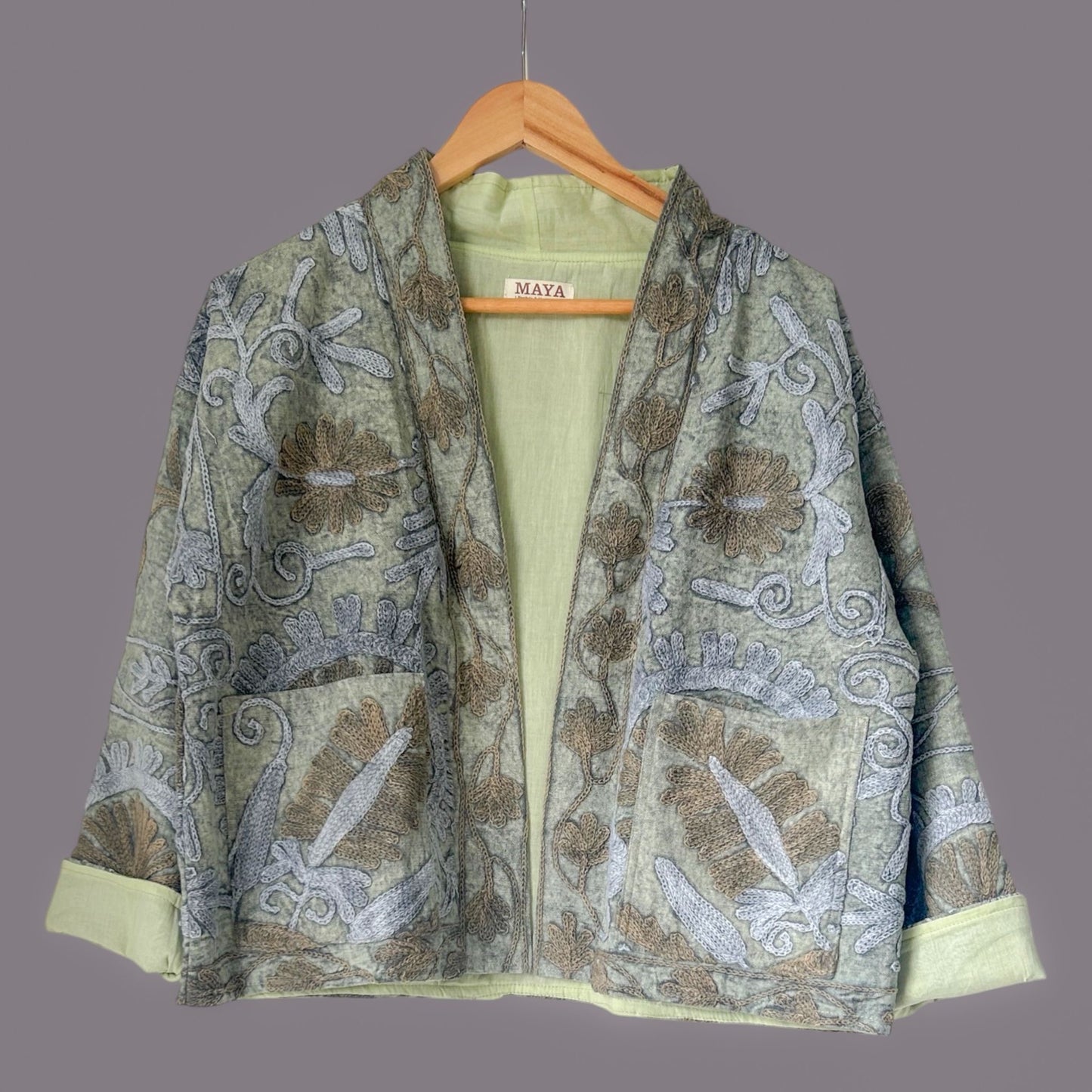 Suzzani Jacket - Rangrez Mint