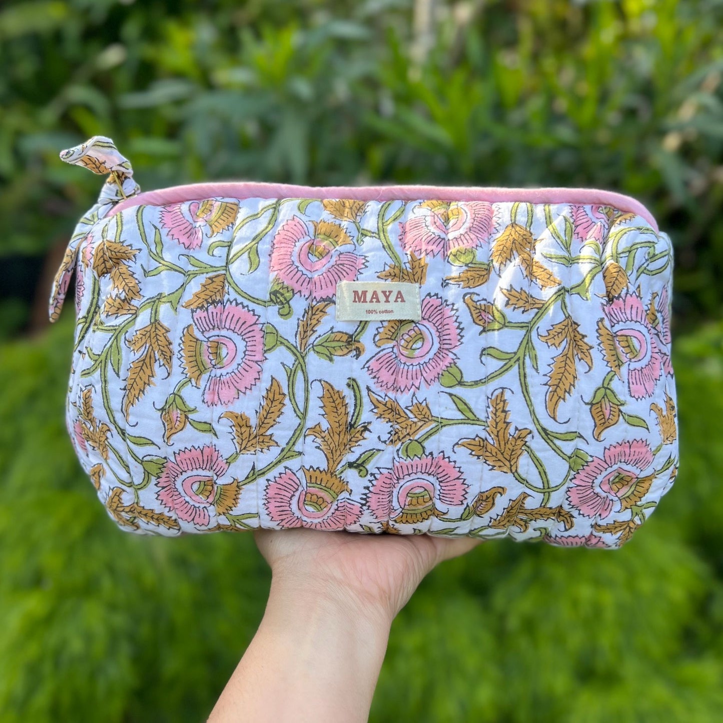 Premium Blockprint Toiletry Bags - 3 Patterns