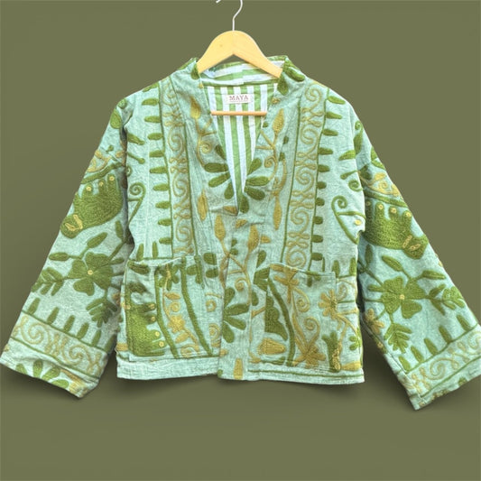 Suzzani Jacket - Sage Gulnaar