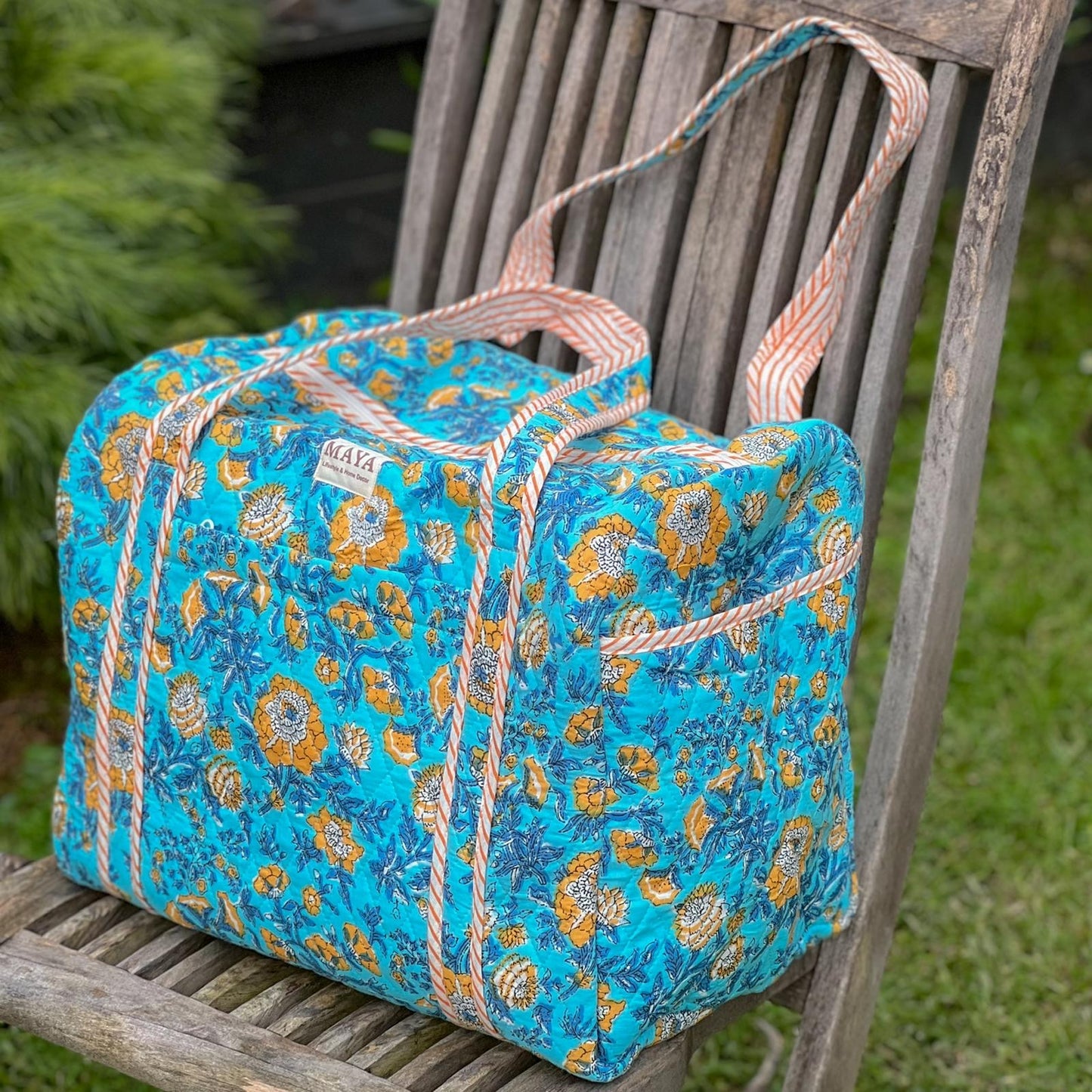 Duffle Bag - Turquoise Yellow