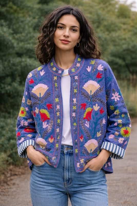 Suzzani Jacket - Aaure Blue