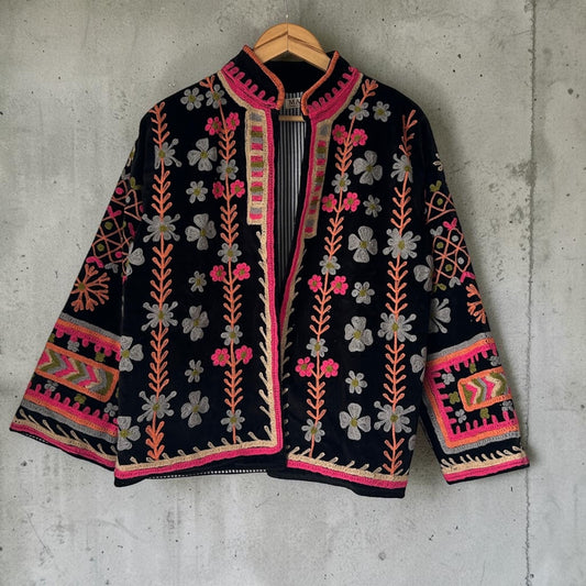 Suzzani Jacket - Pink Petal Noir