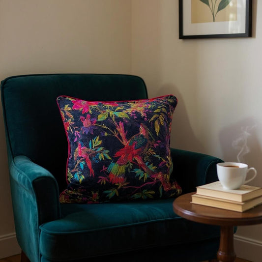 Velvet Cushion Cover - Navy Blue