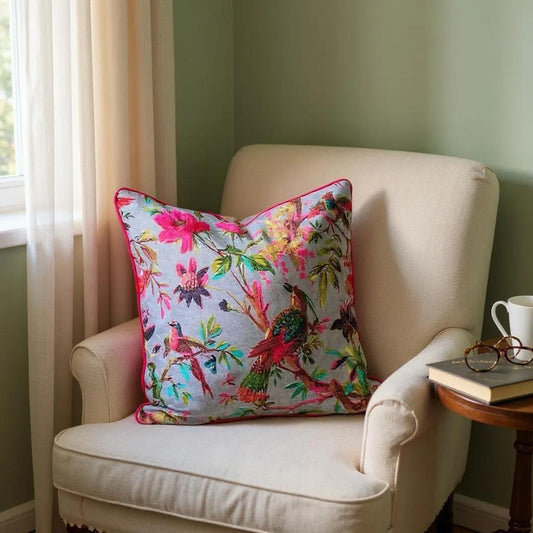 Velvet Cushion Cover - Dark Grey
