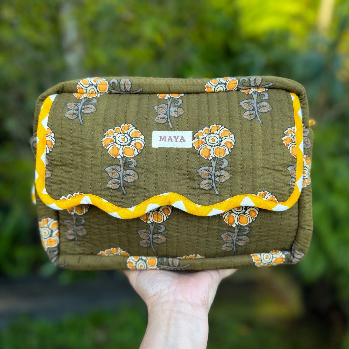 Wash Bags - Shades of Yellow (4 patterns)