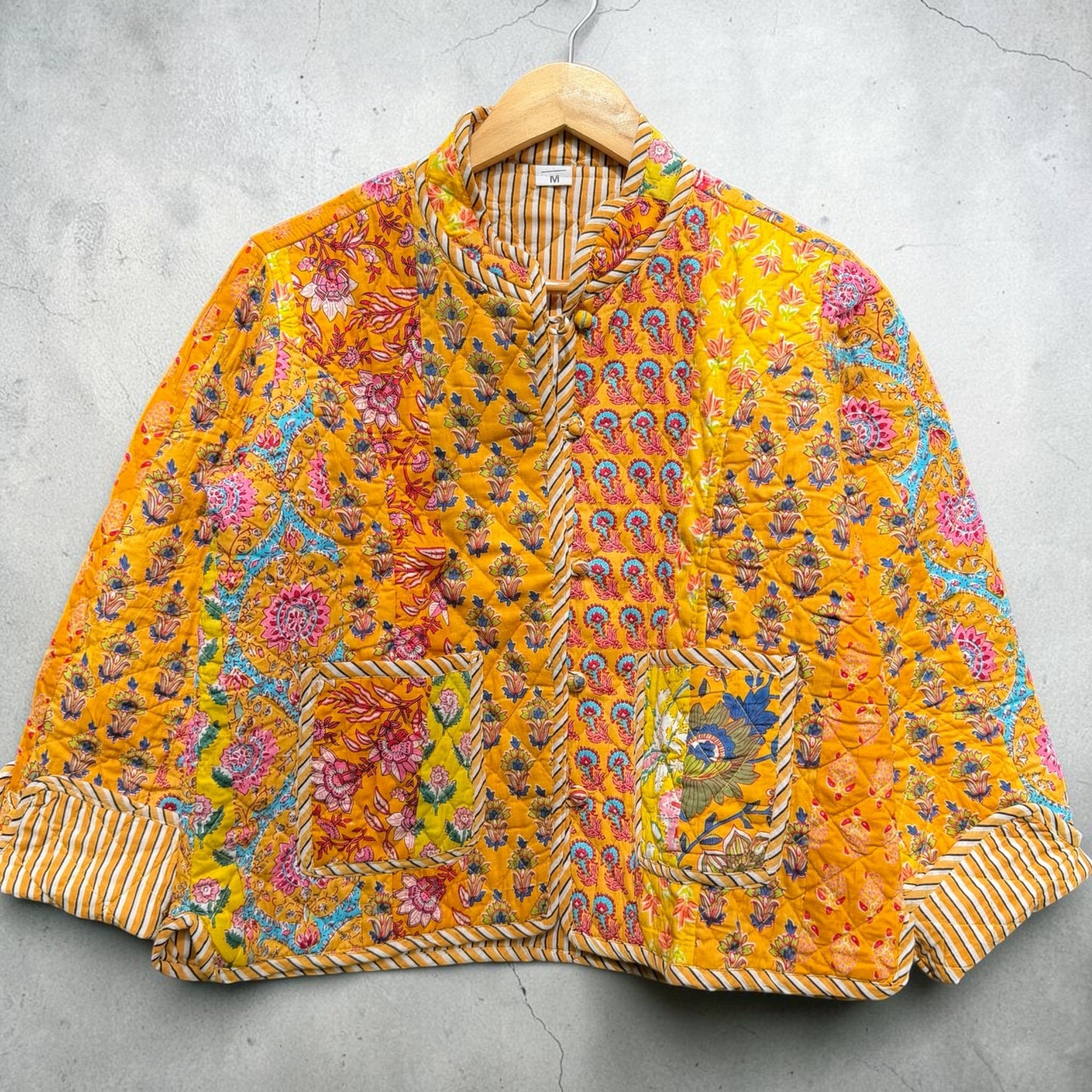 Reversible Jacket - Yellow Patchwork