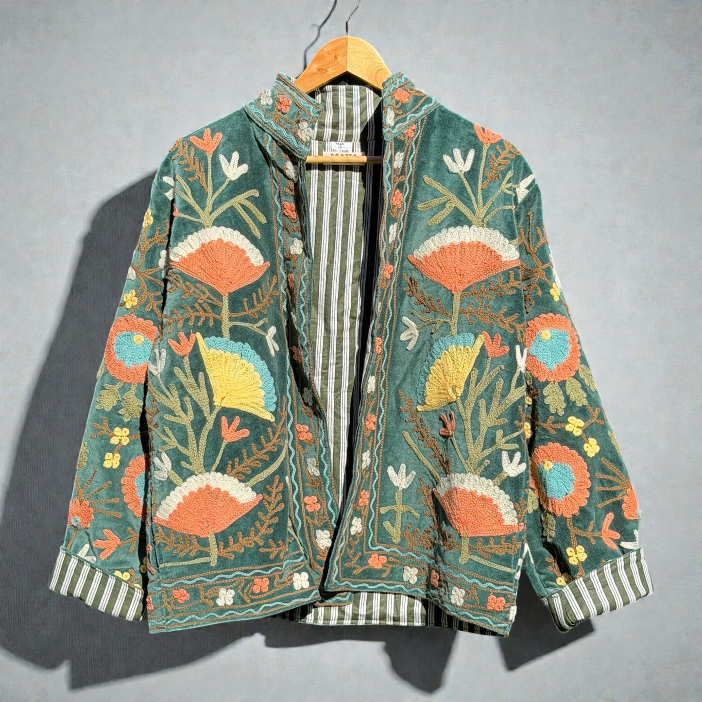 Suzzani Denim Jacket - Wild Sage