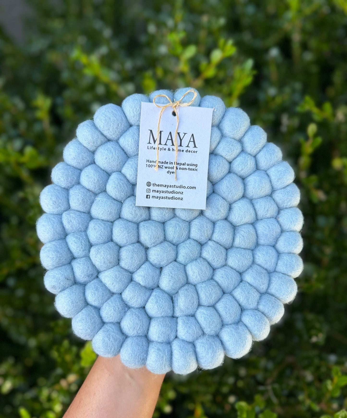 Feltball Trivet - Powder Blue