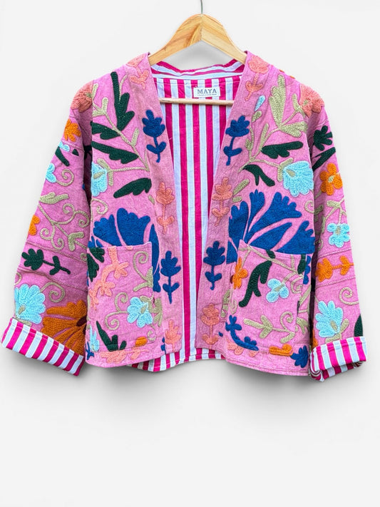 Suzzani Jacket - Rose Jardin
