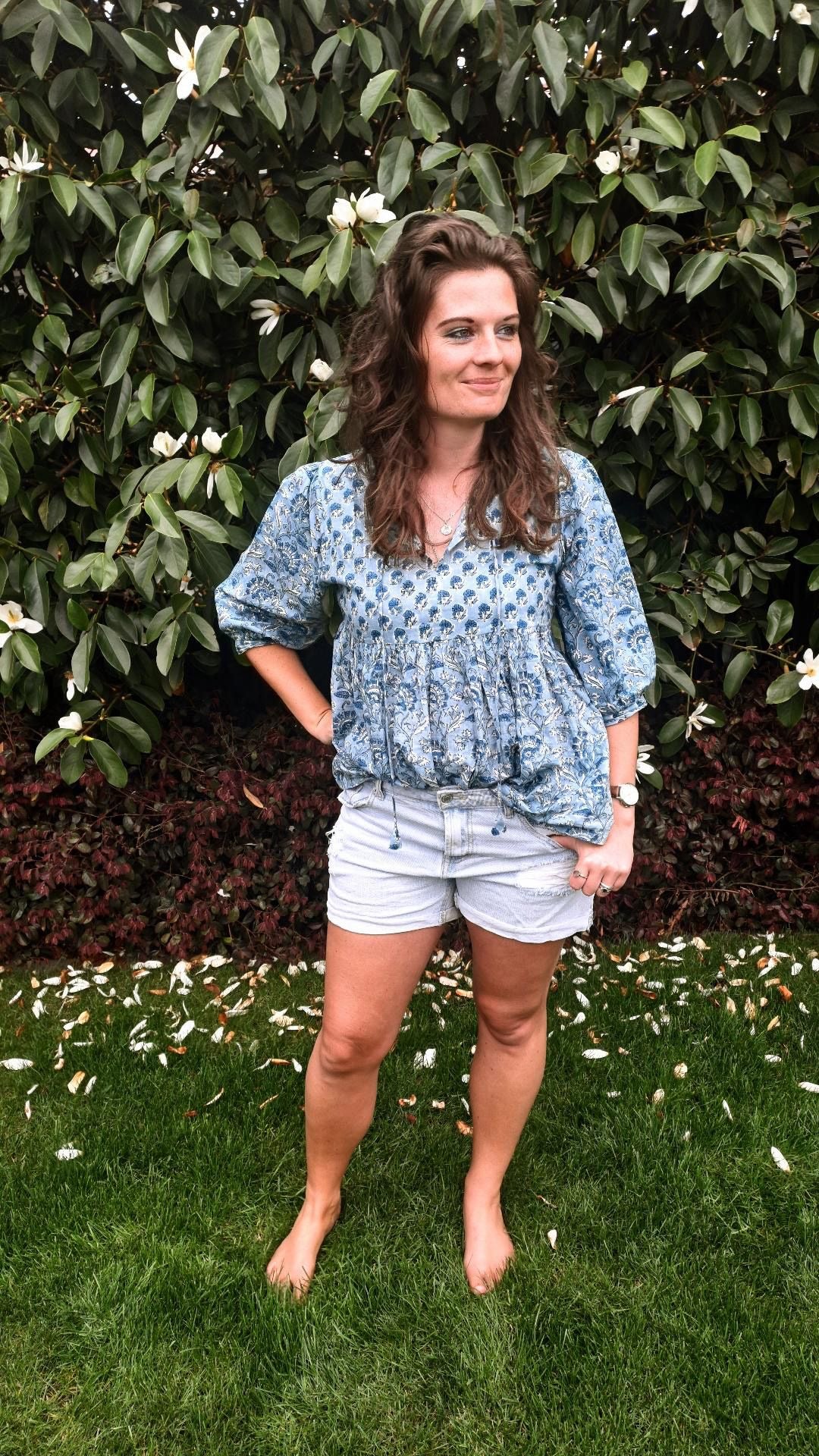 Handblock Print Cotton Tops