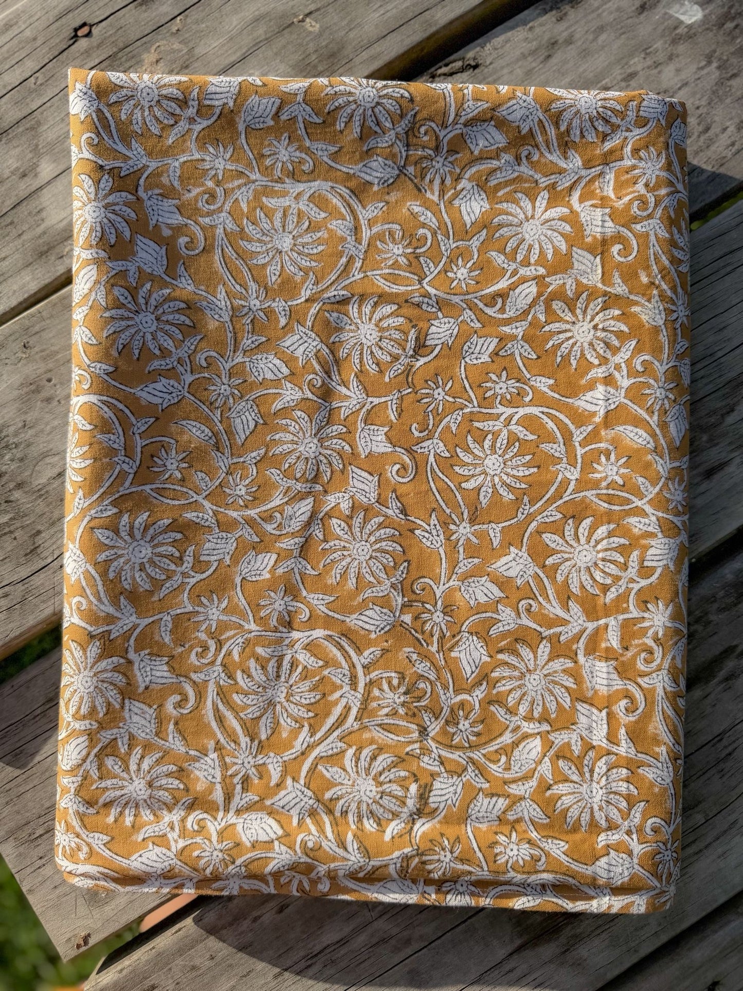 Table Cover 6 Seater - Mustard Beauty