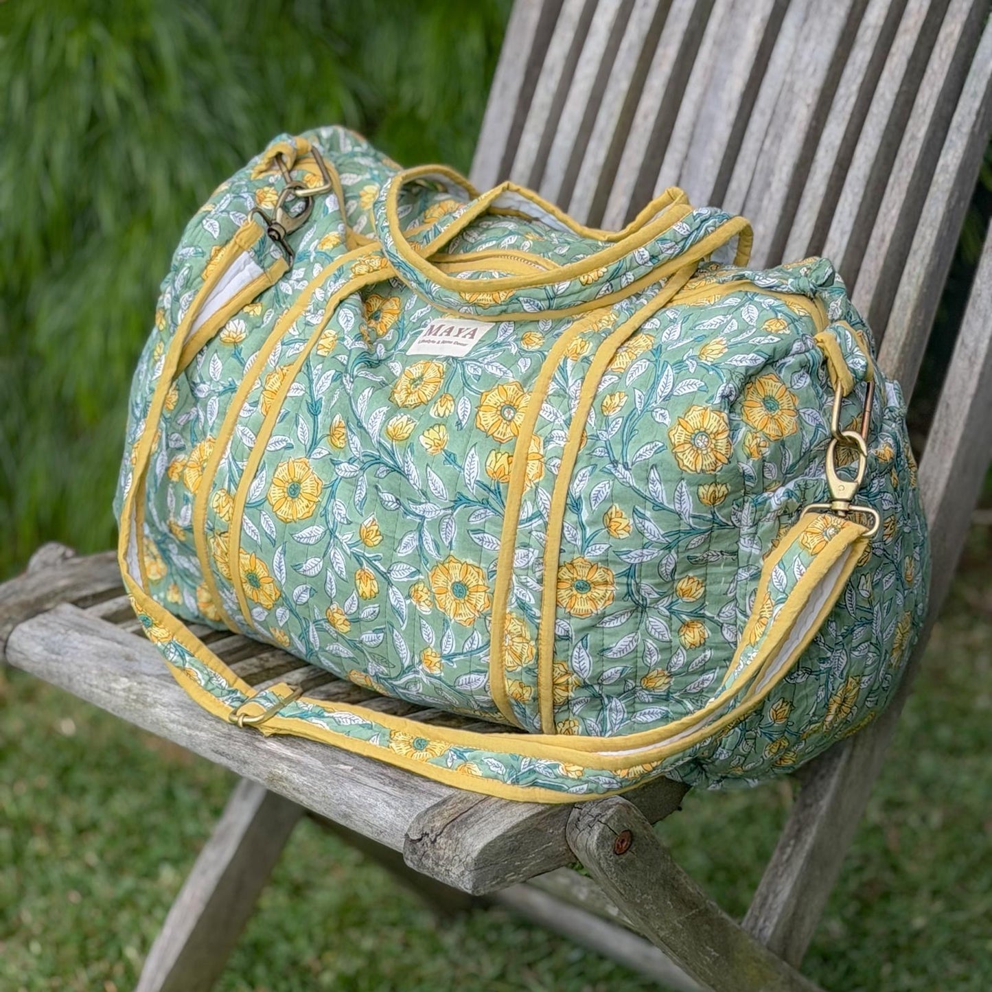 Weekender Bag - Mustard Bloom