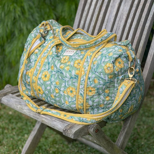 Weekender Bag - Mustard Bloom
