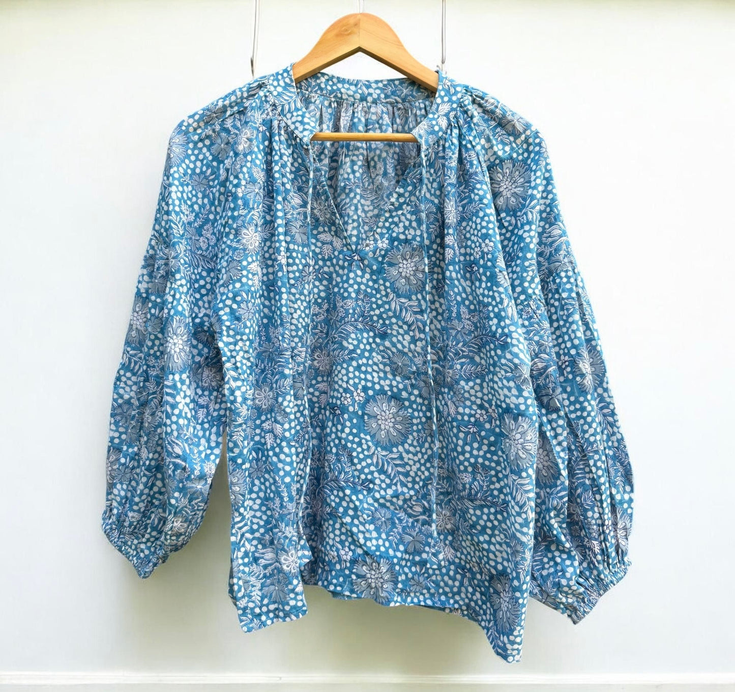 Handblock Print Straight Tops - 2 Patterns