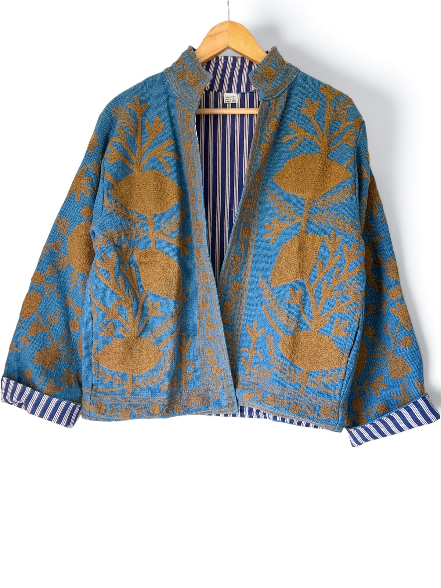 Suzzani Jacket - Blue Thistle