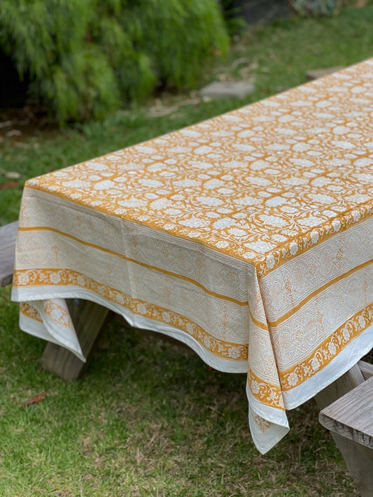 Table Cover 6 Seater - Mustard Beige