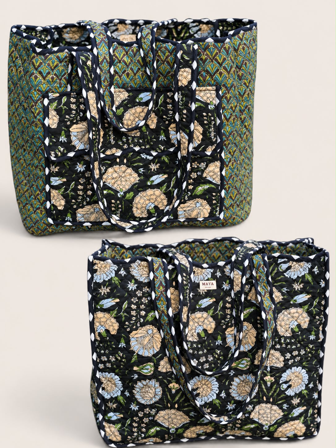 Reversible Scallop Totes - 6 Patterns
