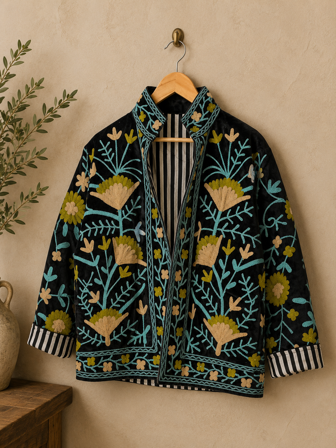 Suzzani Jacket - Bluebell Noir