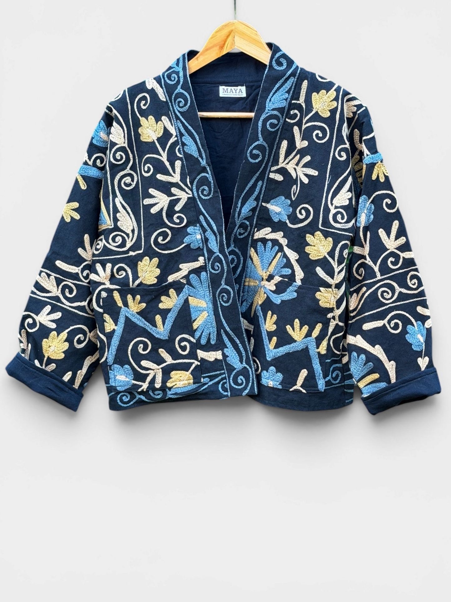 Suzzani Denim Jacket - Midnight Willow