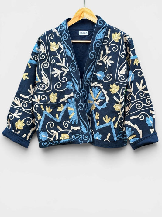 Suzzani Denim Jacket - Midnight Willow