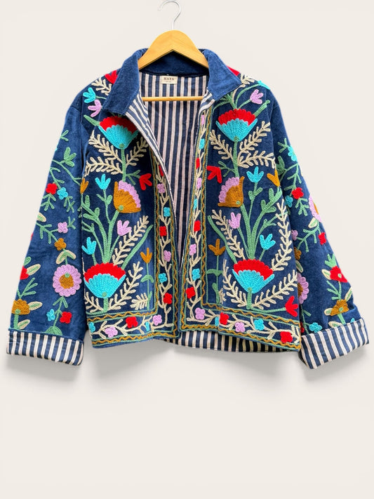 Suzzani Jacket - Gulbahar Indigo