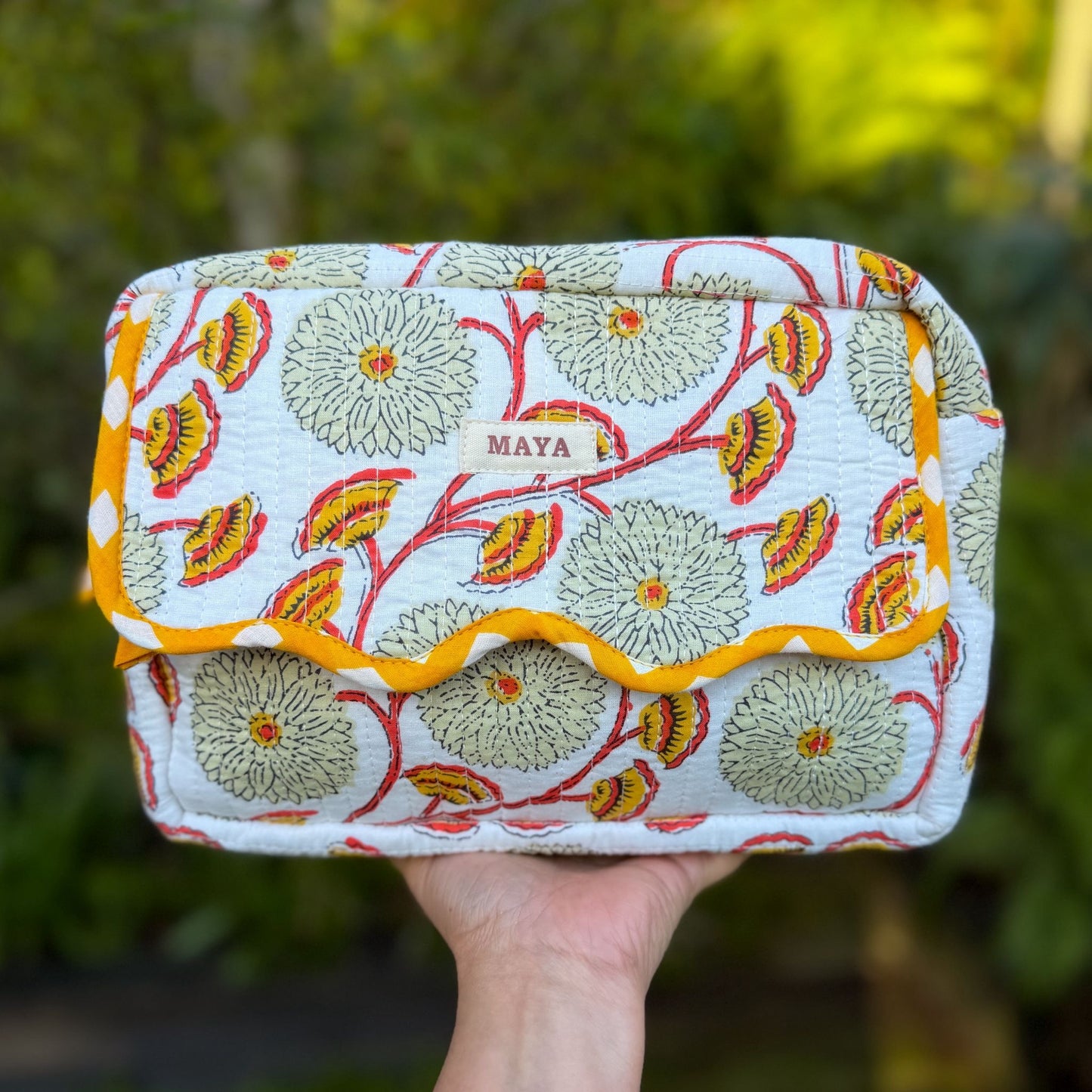Wash Bags - Shades of Yellow (4 patterns)