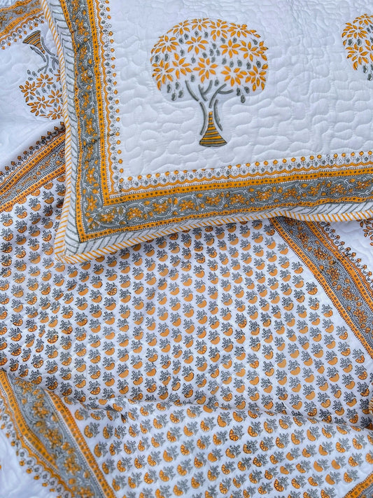 Reversible Bedspread - Saanjh Tree