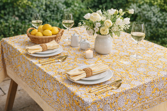 Table Cover 6 seater - Bright Yellow