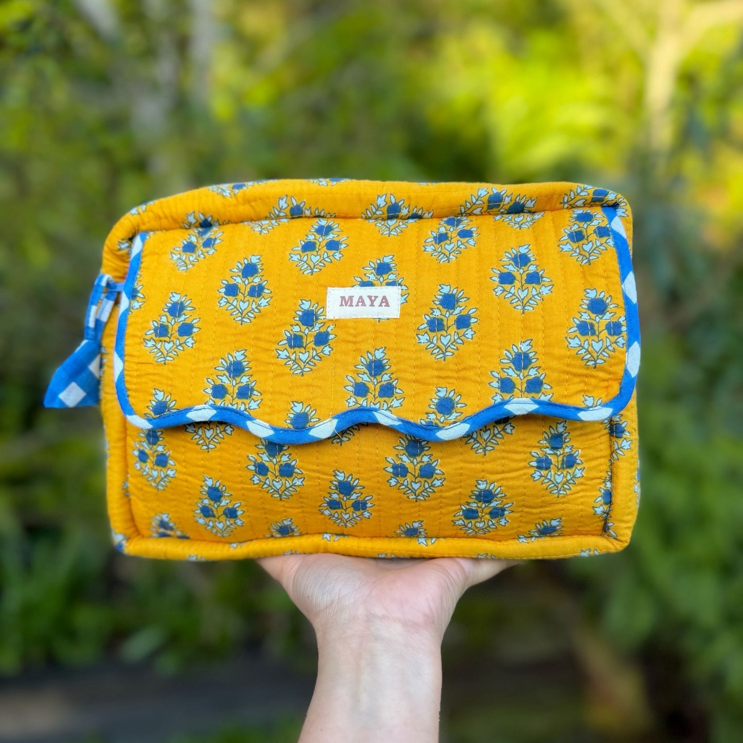 Wash Bags - Shades of Yellow (4 patterns)