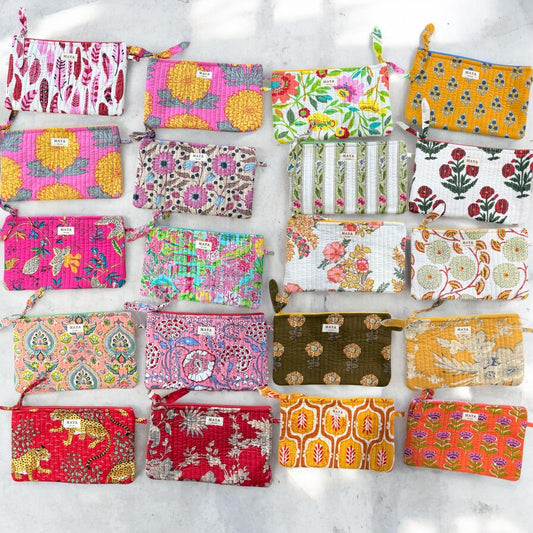 Cotton Quilted Pouch