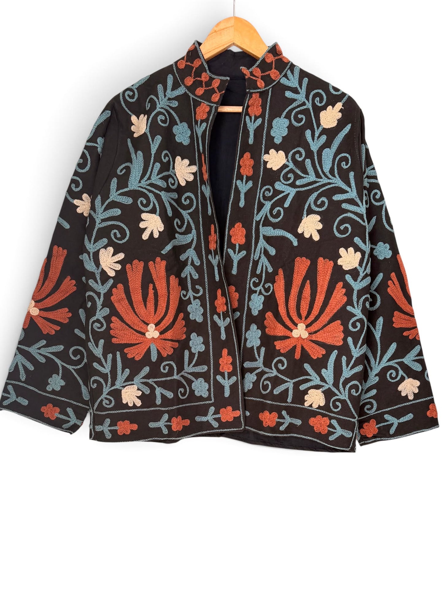 Suzzani Denim Jacket - Terracotta Garden