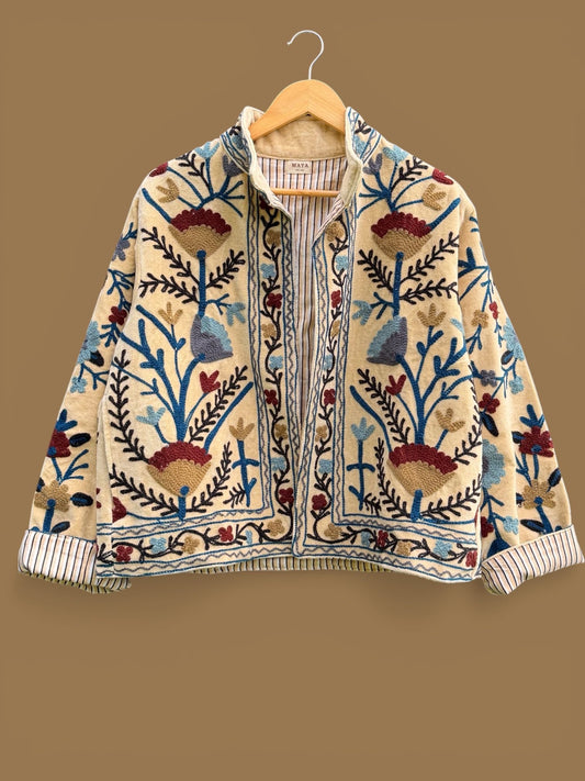 Suzzani Jacket - Beige Beauty