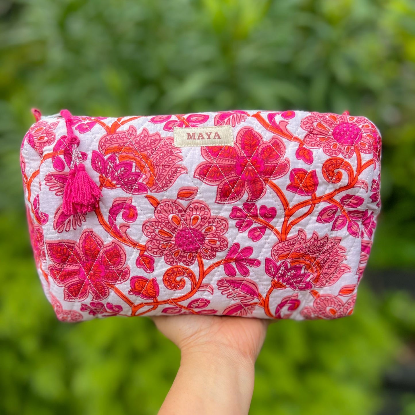Toiletry Bags - Shades of Pink (6 Patterns) 1/2