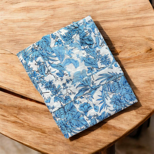 Cotton Kimono - Blue Tropical