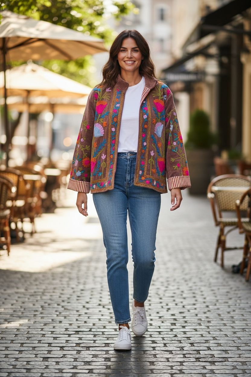 Suzzani Jacket - Phoolkari