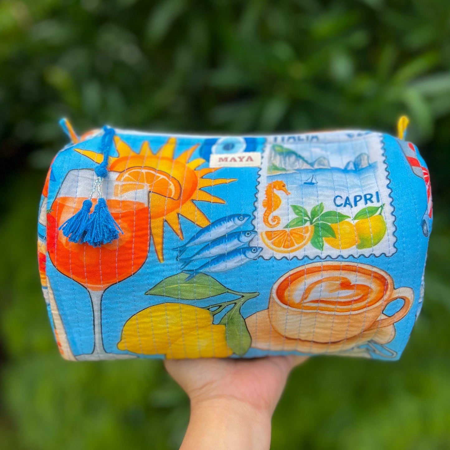 Toiletry Bags - Shades of Blue (4 Patterns)