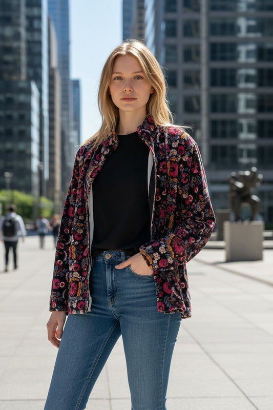 Velvet Jacket - Midnight Noor